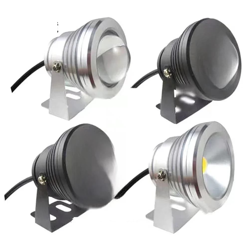 10w RGB LED-schijnwerper Onderwaterfontein Zwembad Vijver Aquarium Waterdicht IP67 Spotlight Lamp Buitentuin 12V 110V 220V