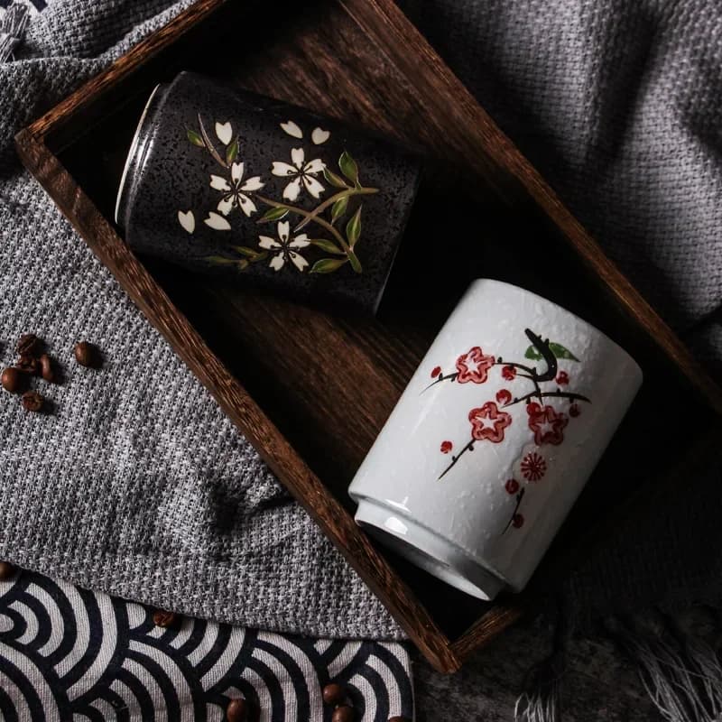 Japanse Schilderachtige En Wind Soep Zwaluw Beker Retro Thee Set Theekop Hoge Temperatuur Keramische Koffiekop