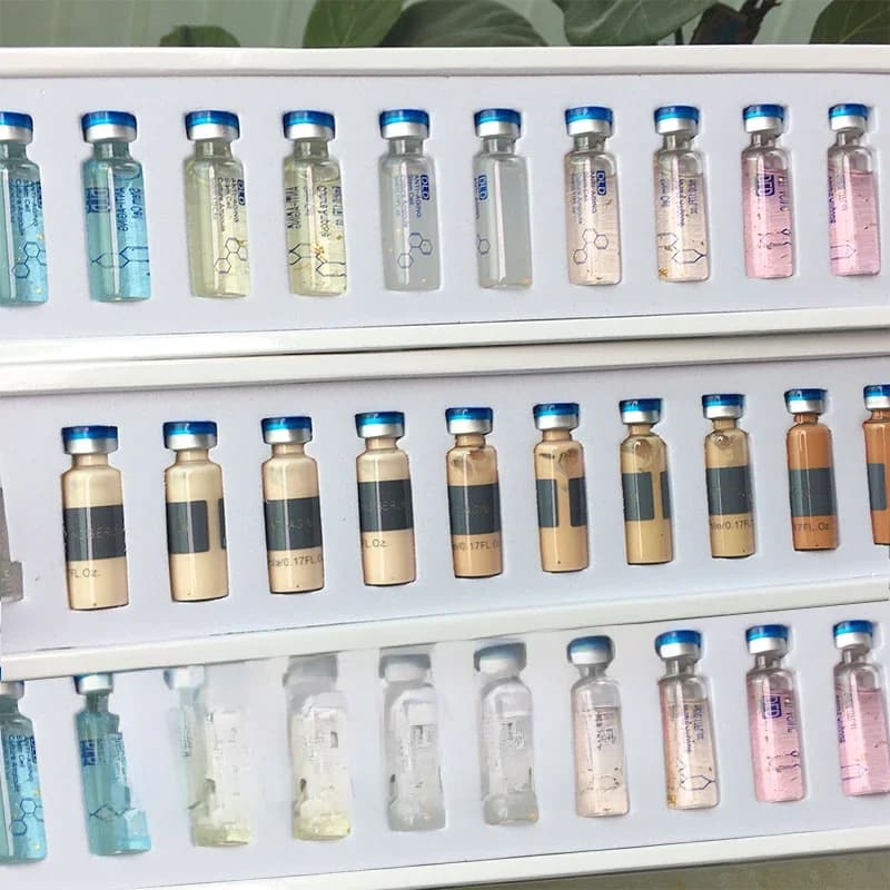 5ml Hyaluronzuur Peptide Gezichtsserum BB Cream Glow Ampul Kit Niacinamide Hydraterende Hydratatie Huidverjonging Schoonheid