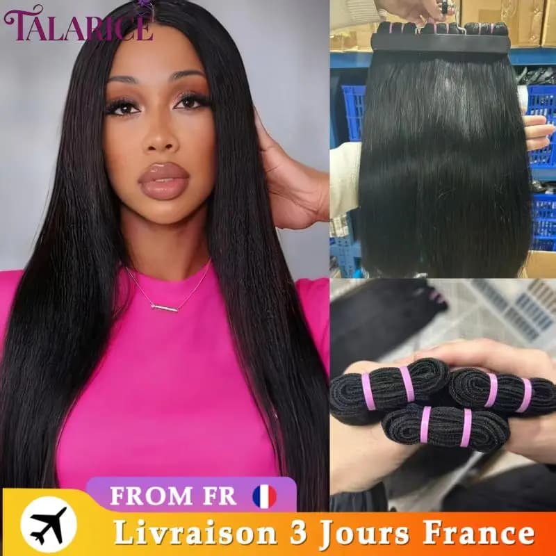 15A Super Double Drawn Bone Straight Haarbundels van Echt Haar, 20 Inch Onbewerkt Maagdelijk Ruw Haar, 100% Echt Haar Extensions