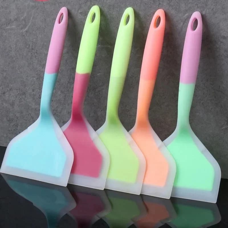 Nieuwe Keuken Spatel Ware Scoop Kookgerei Kleurrijke Siliconen Keuken Schraper Rundvlees Vlees Ei Brede Pizza Koken Gereedschap Schop