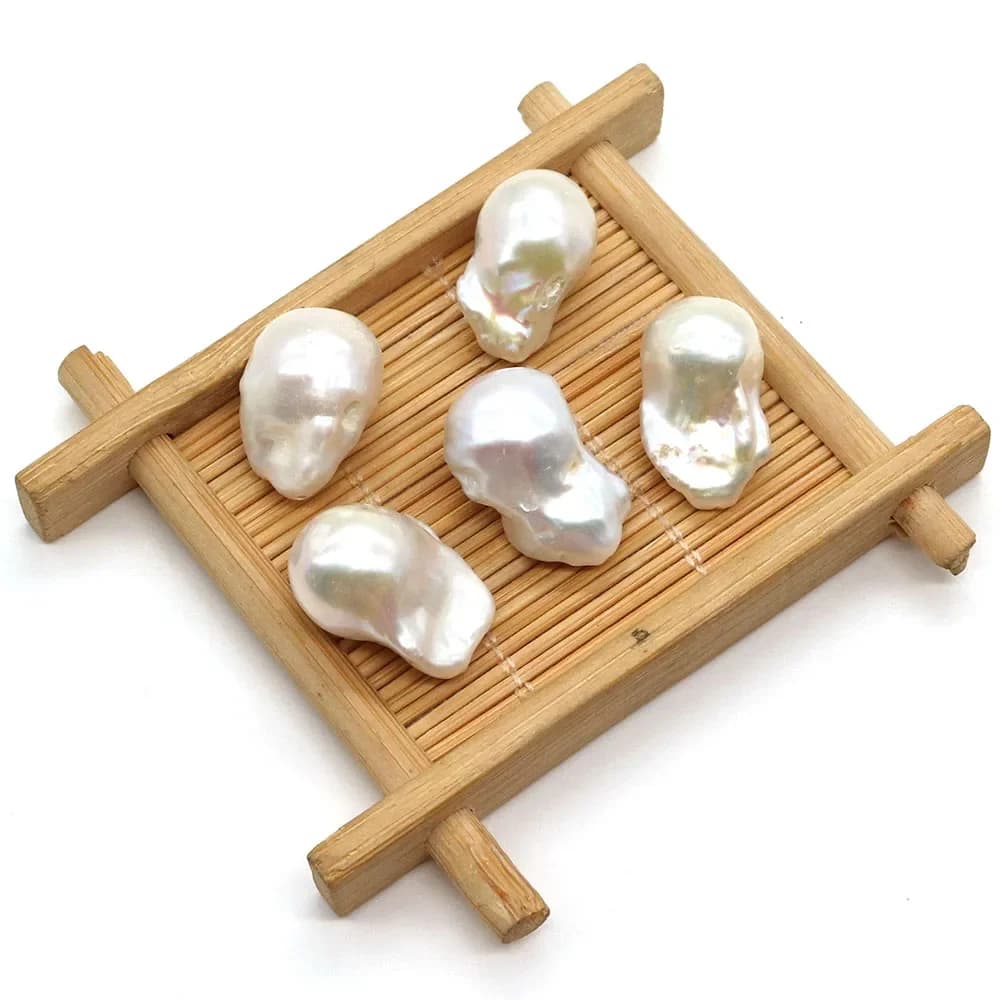1Pcs 13x17-15x20mm Barokke Staart Kraal Natuurlijke Zoetwater Parel Losse Kralen Straight Hole Diy Voor Het Maken Ketting Armbanden