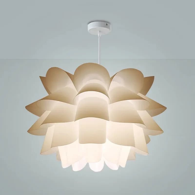 Lotus Kroonluchter Plafond Hanger Lampenkap Diy Puzzel Verlichting Moderne Lampenkap Voor Noord-Europese Stijl Kamer