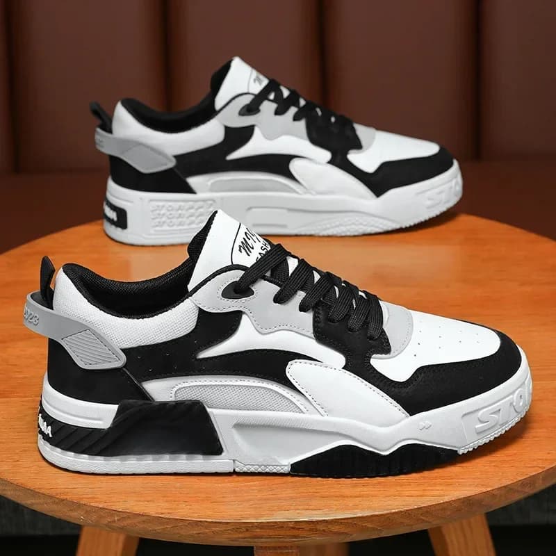 Herensneakers Comfortabele platformschoenen voor heren 2024 Trend Gevulkaniseerde veterschoenen Witte casual sneakers Zapatillas