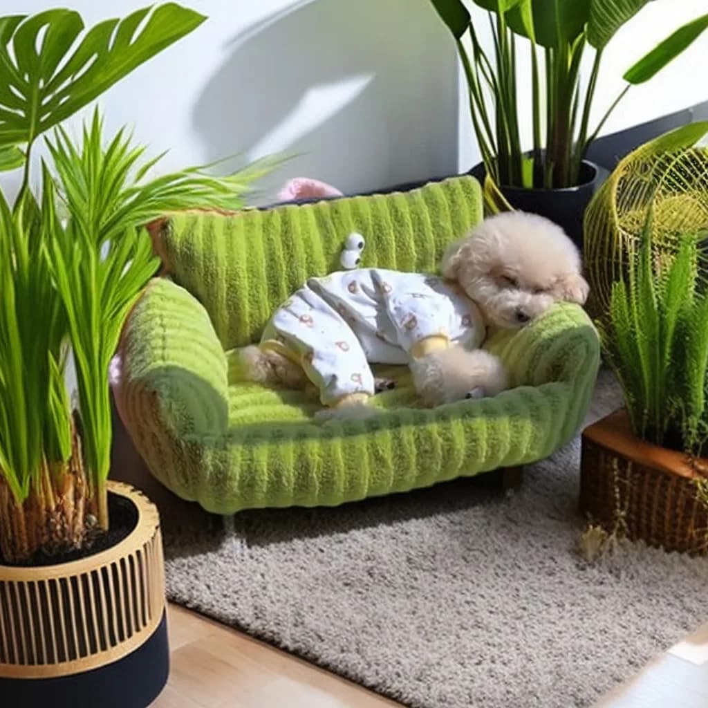 Puppy Speciale Bank Kennel Winter Warm Huisdier Internet Celebrity Cat Nest Kleine Hond Slaapmat Kussen Winter Bed