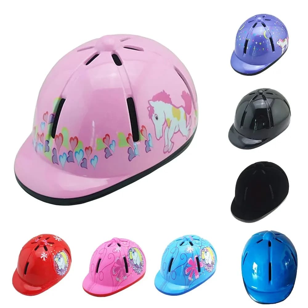 Rijhelm Kinderen Paardensport Veiligheid Veelkleurig Schokbestendig Professioneel Hard Shell Sportieve Ridderhelmen Roze