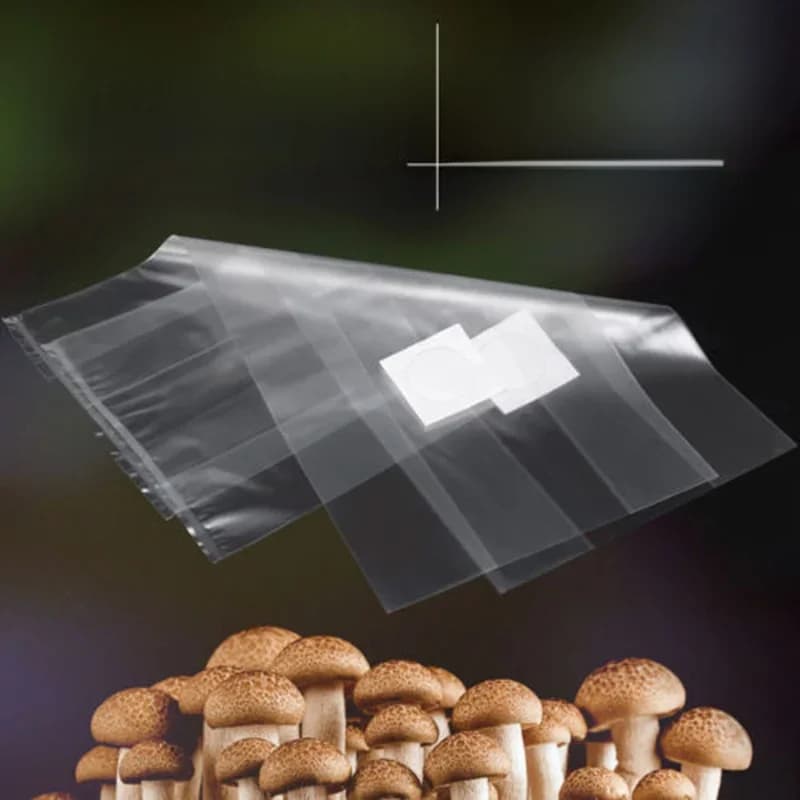 PVC Paddestoel Spawn Grow Bag Substraat Hoge temperatuur Vooraf afsluitbare tuinbenodigdheden voor schimmelbeplanting Ventileerzakken