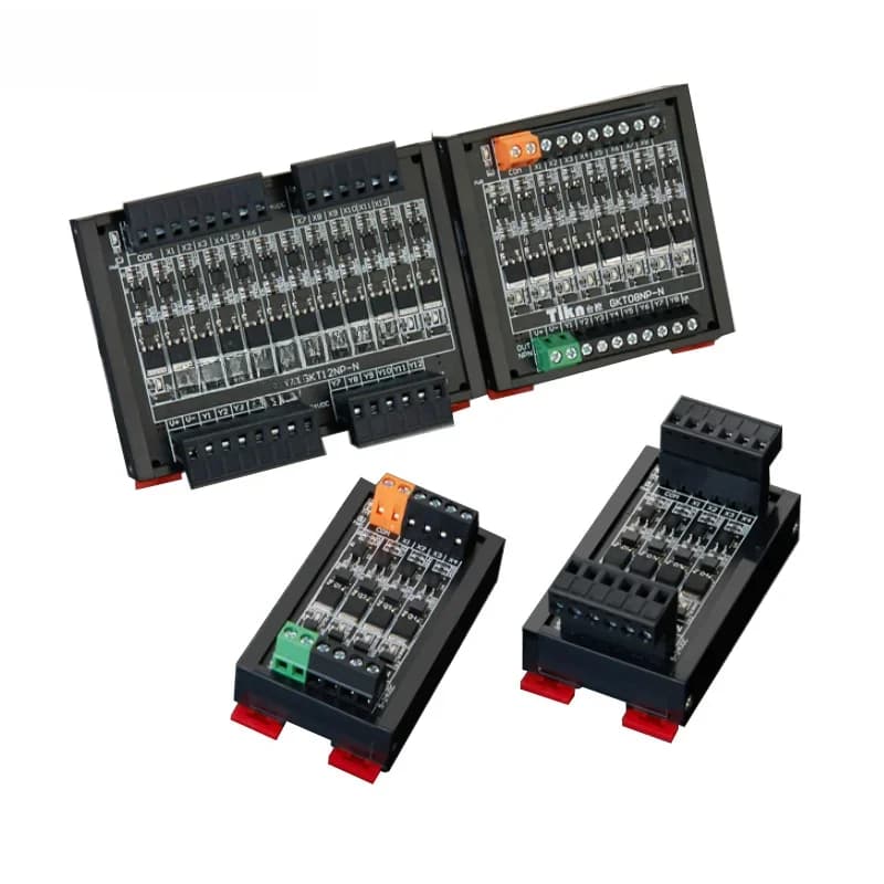 Din Rail Plc Dc Versterker Boord Transistor Uitgang 4/8/12/16 Npn/Pnp Compatibel 5V-24V Optische Lotus Isolatie Anti-Interferentie