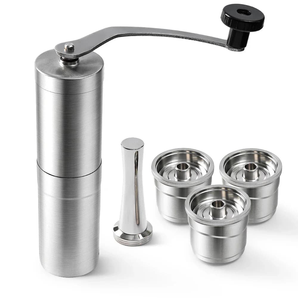 Herbruikbare koffiecapsulefilter voor X7 illy Y3 illy Y5 koffiemachine, navulbare roestvrijstalen koffiepod met tamper en houder