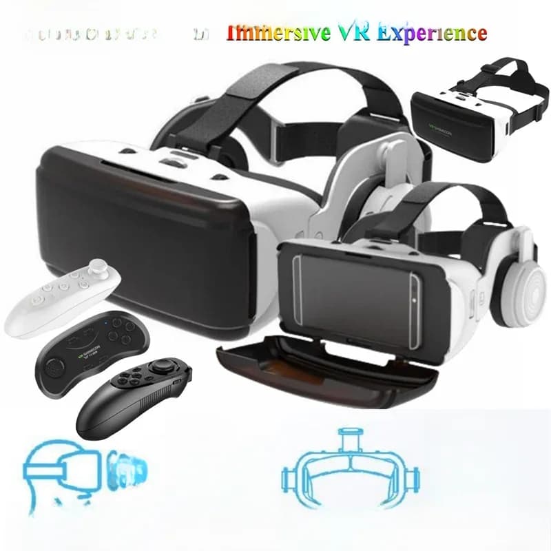 Virtual Reality VR-bril IMAX Enorme scherm 3D-bril Google Cardboard Box VR-helm voor 4,5-6,53 "telefoon, ondersteuning voor gamejoysticks
