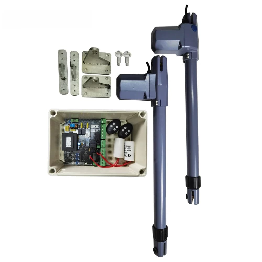 Dubbele Draaipoort Opener Ac 220V 110V Automatische Draaideur Poort Lineaire Actuator Met Id310 Controller Board