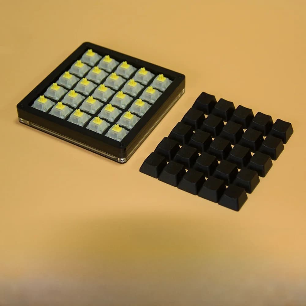 Qmk Toetsenbord Via Functie 25 Toetsen Macropad Diy Gateron/Cherry Schakelaar Hot Swappable Programmering Toetsenbord Blank Keycap Mechanische