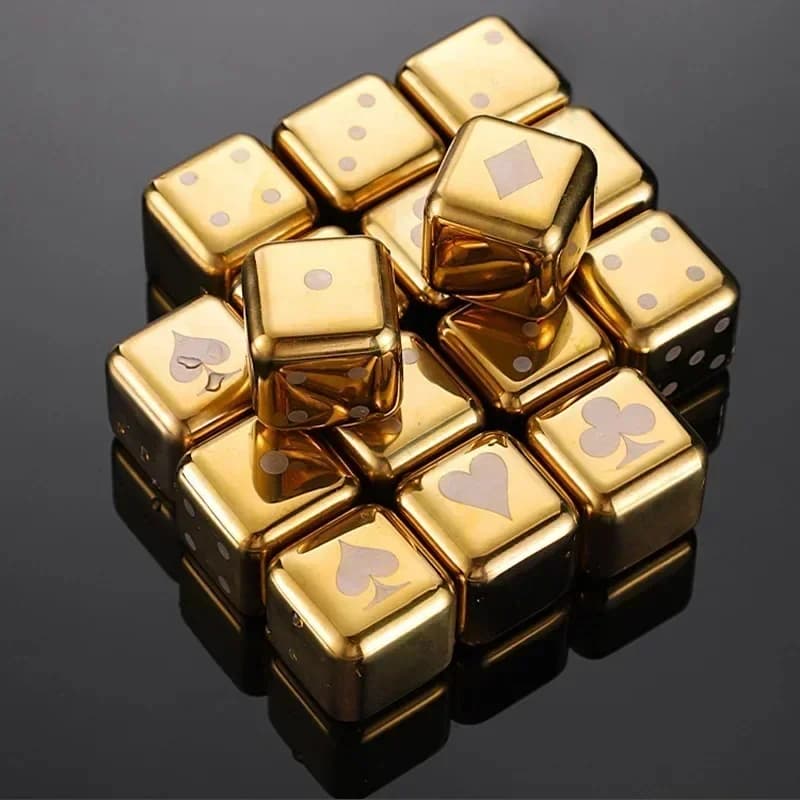 Herbruikbare Whiskey Stones Roestvrijstalen ijsblokjes Snelvries Wijnkoeler Food Grade Metalen Pellets Bierkoeler Baraccessoires