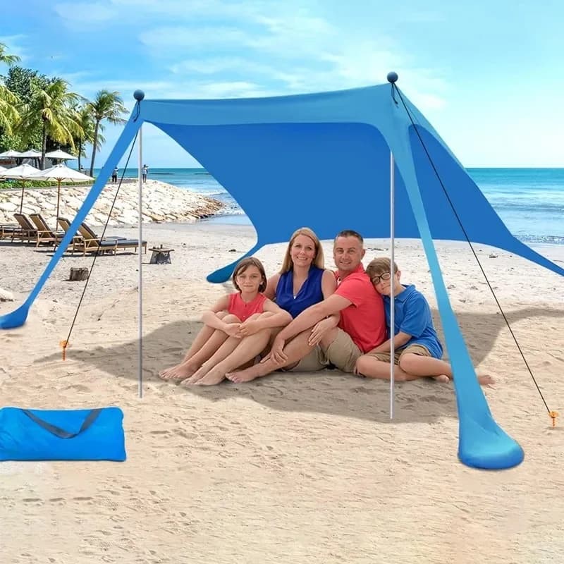 Camping Tent Winddicht Pop-Up Luifel Buiten Strand Zon Schaduw Uv Ultralichte Strand Luifel Tenten Voor Camping Vissen Picknicks