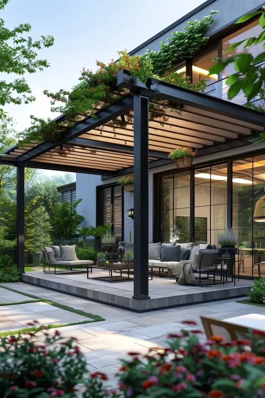 Moderne Aluminium Pergola Patio Aangepaste Zware Louvre Dak DIY Tuin Gazebo Zonnescherm Waterdichte Pergola Paviljoen