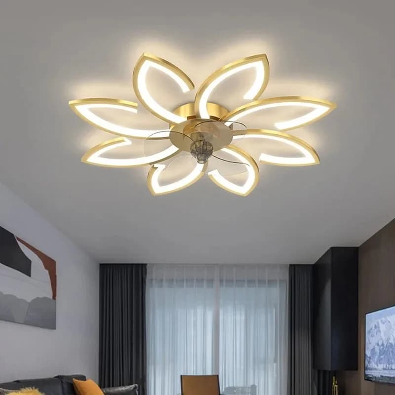 Plafondventilatoren met verlichting Afstandsbediening Binnenverlichting voor woonkamer Slaapkamer Home Decor LED Hoge helderheid ventilatorlamp