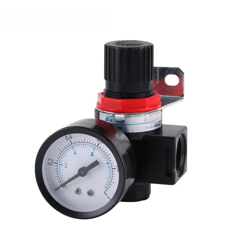 AR2000 G1/4 Mini Luchtdrukregelaar Verstelbare Pneumatische Reduceerventiel Met Manometer Voor Compressor AR1500 BR3000 BR4000 10bar