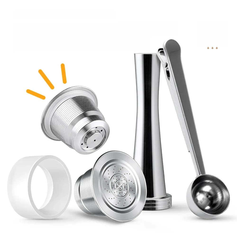 iCafilas Refillabe Koffiecapsule Voor Nespresso Koffiemachine Roestvrijstalen Koffiefilters Crema Espresso Coffeeware Theewaar