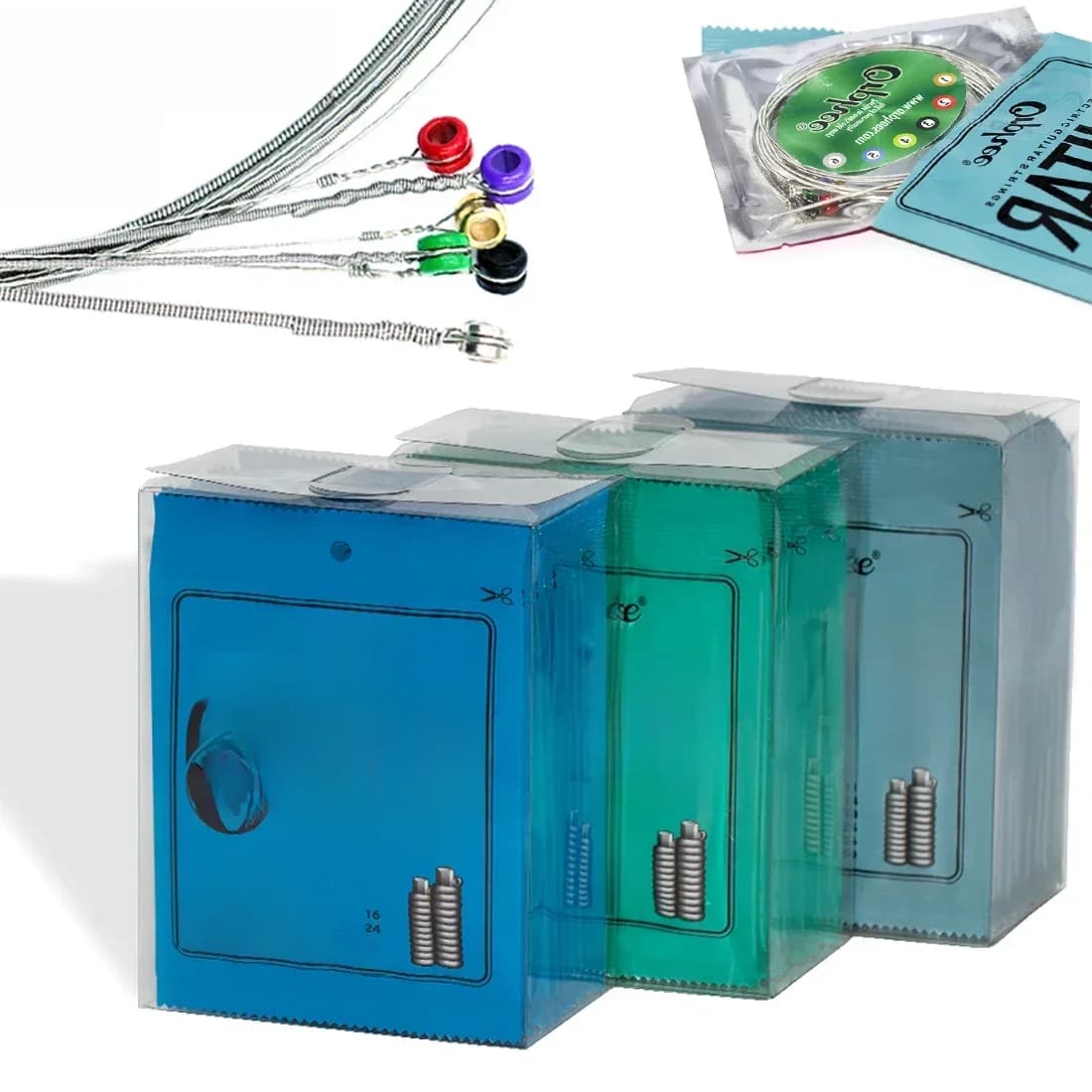 10/50 Set Orphee Elektrische Gitaar Snaren Set RX Serie Zeshoekige Koolstofstaal 6 Snarige voor Elektrische Gitaar Accessoires Beginner