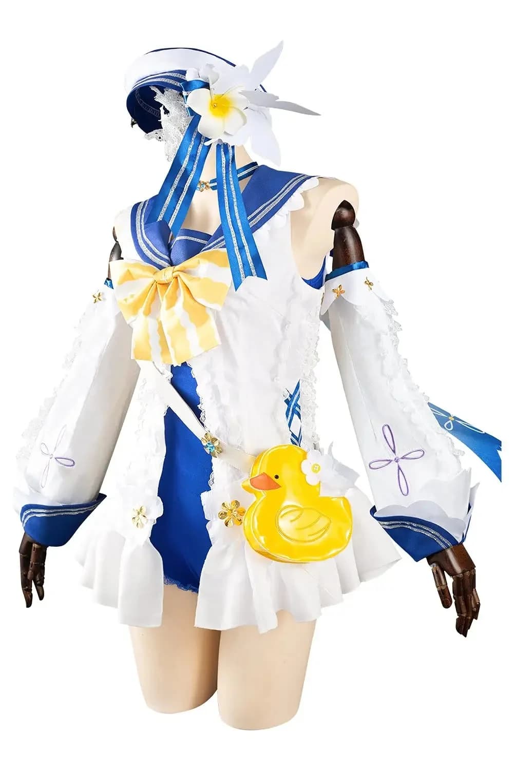 Cosplay Outfit Genshin Impact Kostuum Barbara Badpak Cosplay Hoodie Mantel Cape Shorts Pak Hoed Volledige Set