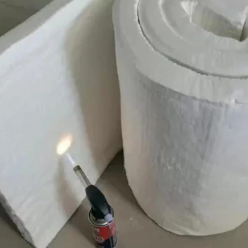 10 ~ 50 mm dik 1650 ℃   Ketelisolatie Aluminium Silicaat Naald Keramische vezelisolatie Vuurvast katoen Zirkonium met daarin