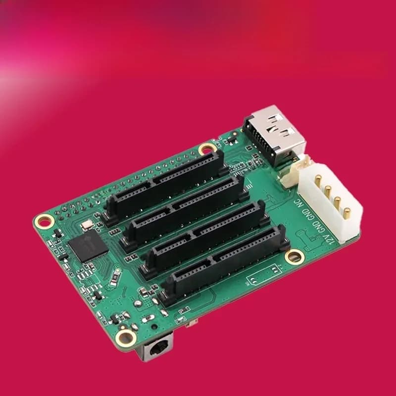 Radxa Penta SATA HOED Voor Raspberry Pi 5 Tot 5x SATA Schijven HOED Voor ROCK 5A/3A//ROCK 5C/2A/2F/4D