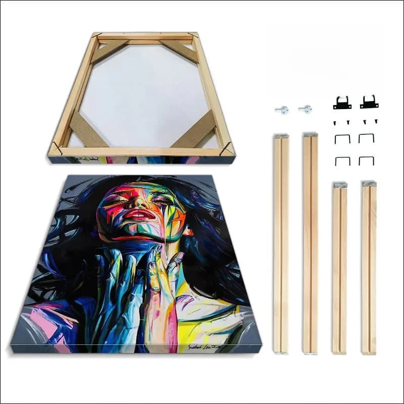 Fotolijst handgemaakte houten frame paneel Kit Diamond Image Poster reclame Frame Canvas schilderij aangepast formaat, fabrieksexport