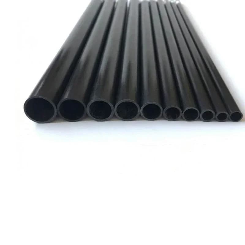 4 stuks 2-10mm/0.5 meter Koolstofvezel Holle Buis Hoge Kwaliteit 2mm/2.5mm/3mm/4mm/5mm/6mm Voor DIY Kite/RC Model Vliegtuig Quadcopter