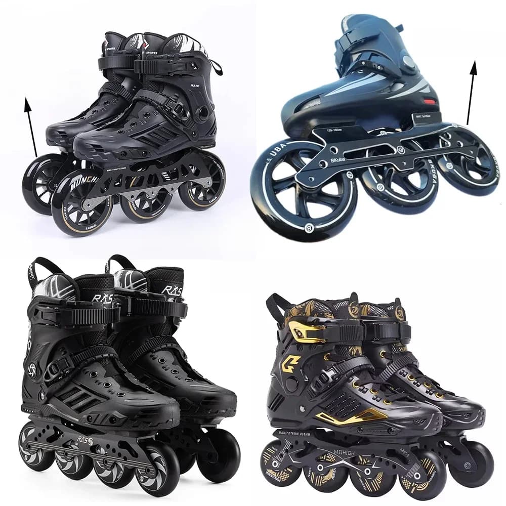 Professionele inline skates 3-wielen rolschaatsen schoenen heren speed skates volwassen racen schaatsen inline rolschaatsen schoenen