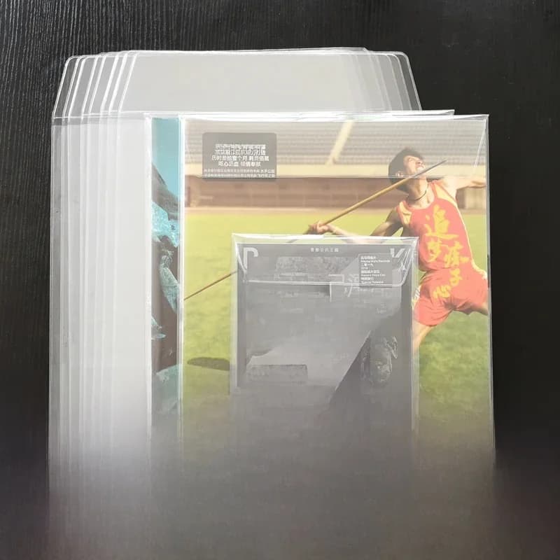 Hete Verkoop 10 Stuks Dikker Pvc Hersluitbare Buitenmouwen Voor 12 ''Enkele Lp Gatefold 2lp 10'' Vinyl 7 ''Record Envelop