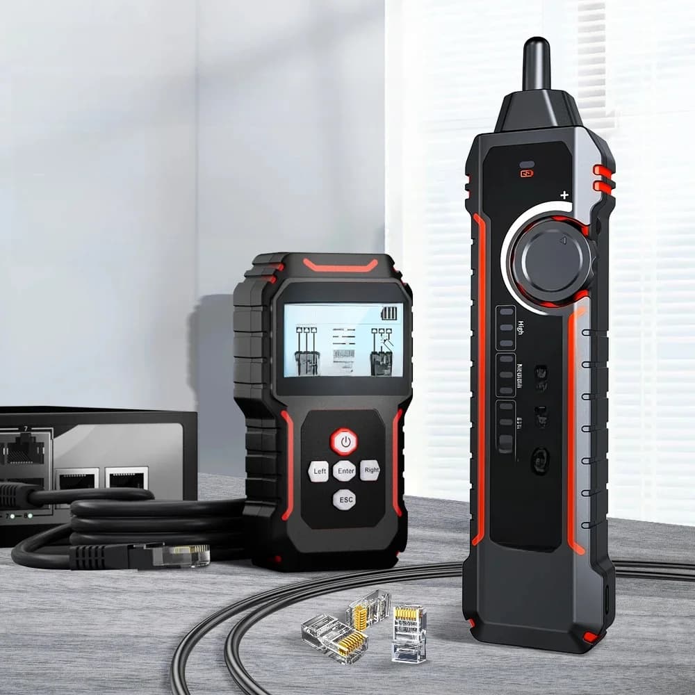Noyafa Nieuwe NF-8209S LCD Netwerkkabel Tester Wire Tracker PoECurrent Lengte cabl RJ45 Kabel Tracker multifunctionele tester Tool