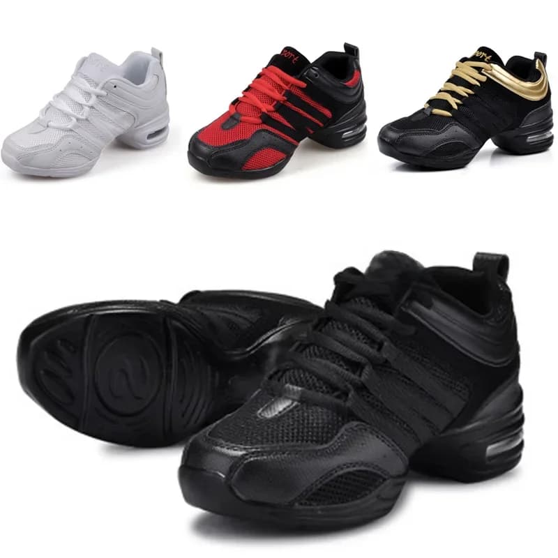 Mesh Doek Dans Sneakers Jazz Schoenen Dansen Modern Schoeisel Buik Hedendaagse Gym Dansers Vrijetijdssport Heren Dames Kind Volwassen