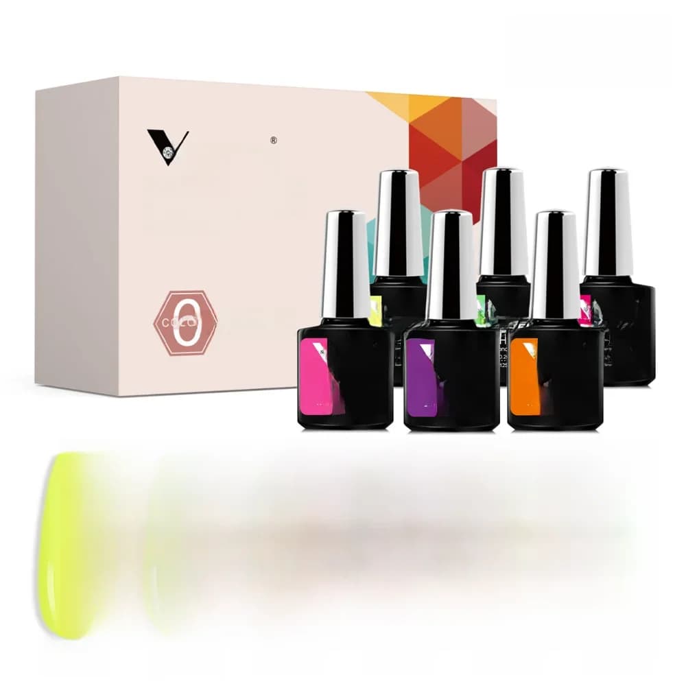 Venalisa Branded Kit Gel Nagellak 6/12 Stks/partij X 7.5Ml Semi-Permanente Neonkleur Nieuwe Leerling Weken Van Uv Led Nagels Lakset