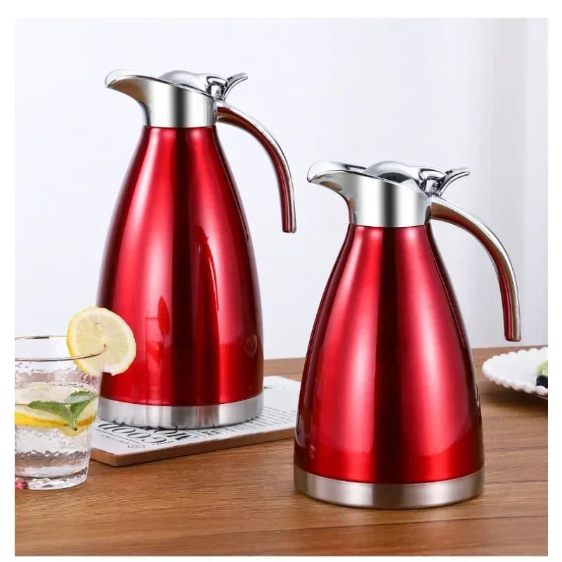 Dubbellaags Rvs Thermosfles 1.5L 2L Grote Thuis Bar Thermische Kolf Ketel Thee Koffie Heet Water Kruik Isolatie Pot