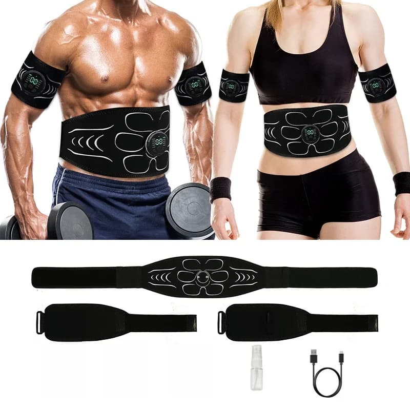 EMS Spierstimulator Abs Trainer Buikspier Toner Elektronische Toning Riemen Fitness Massage Afslankapparaat USB Opladen