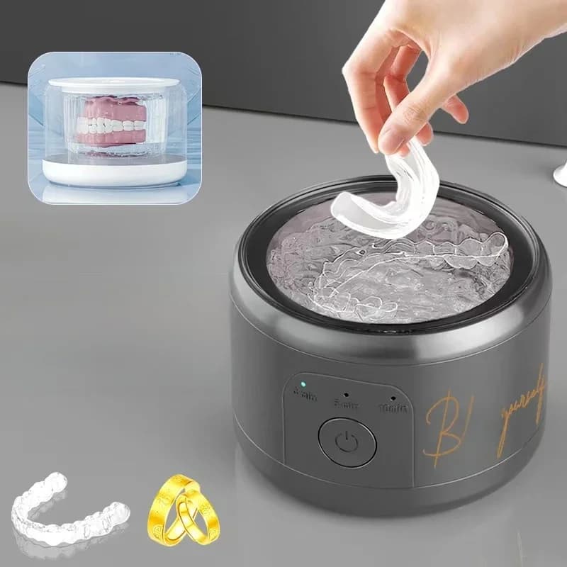 50KHZ Ultrasone Bretels Reinigingsmachine Multifunctionele Onzichtbare Retainer Prothese Machine Sieraden Hoge Frequentie Cleaner