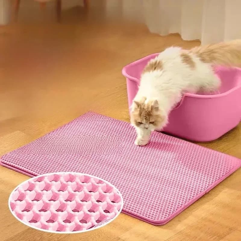 Kattenbakvulling Mat Antislip Grote Huisdier Kattenbak Filter Mat Dubbellaags Slijtvast Waterdichte Kattenbakvulling Mat Huisdier Schone Benodigdheden