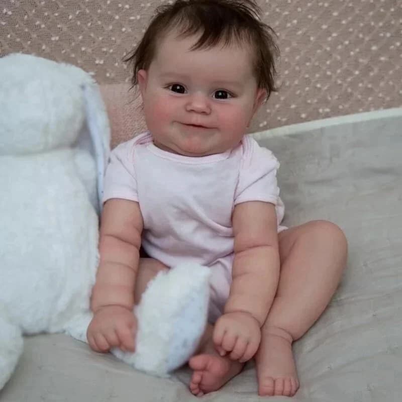 48CM Bebe Reborn Pop Maddie Zacht Lichaam Pasgeboren Meisje Baby Levensechte 3D Huid met Veel Gedetailleerde Aderen Echt Uitziende babypoppen