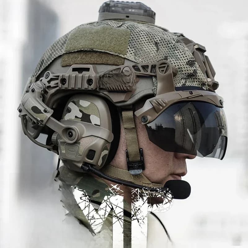 NIEUWE FMA Volledig digitale Dual DPS AMP FCS-Tactische headset Communicatie Ruisonderdrukking Accessoires Uitrusting PTT V60