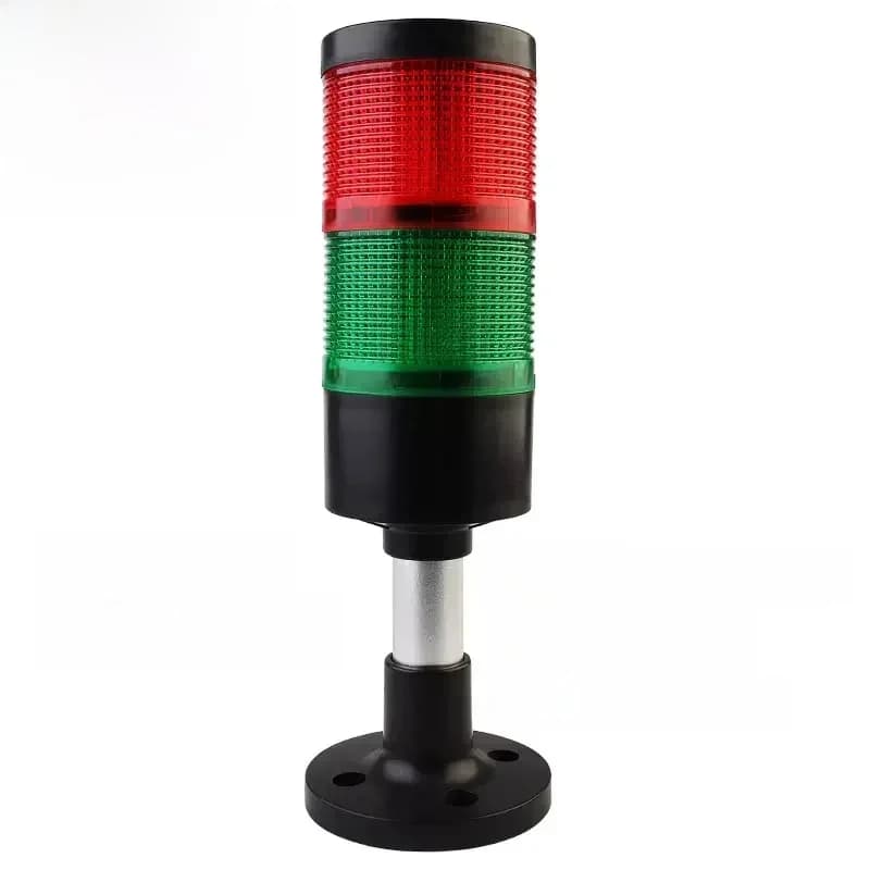 Zusen 70Mm TBQ70-2T/W-D(J) 12V 24V 110V 220V Led Twee-Verhaal Signaal Toren Licht Zoemer