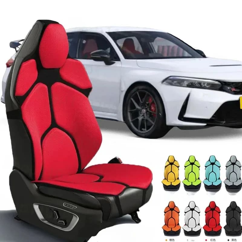 VOOR HONDA CIVIC TYPE R Kussen Autostoel Stoel Terug Mesh Lumbale Rugbrace Massage Rugkussen Ondersteuning Thuiskantoor