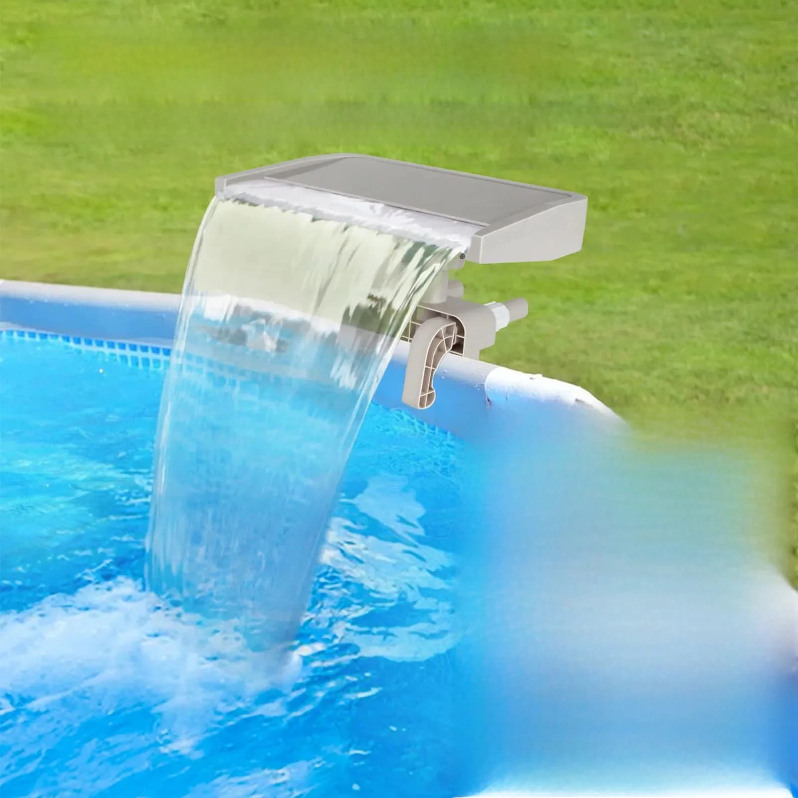 Ontspannende Waterval Cascade Bovengronds Zwembad Fontein Overlaat Bevestiging Afneembaar Pvc Voor Bestway Zwembad Waterval