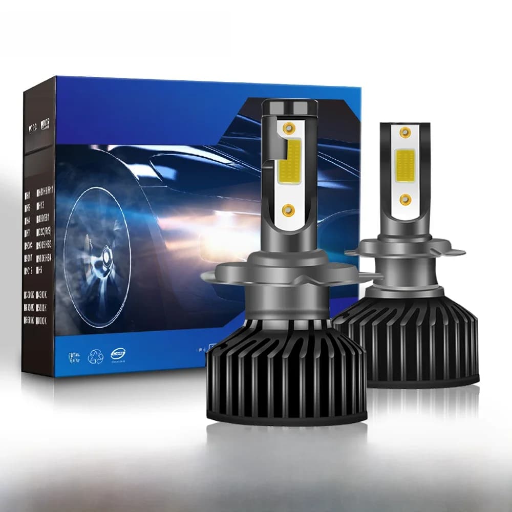 YHKOMS H4 H7 LED-lamp Autokoplamp H1 H8 H9 H11 4300K 5000K 6500K 8000K F2 Auto Mistlamp Auto-accessoires Lampen Auto's 12V