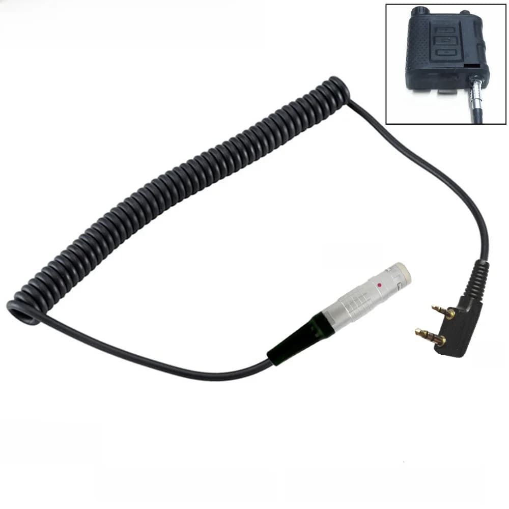Radio Kabel K1 Naar Lemo 9pin Voor Invisio X50 Ptt Voor Kenwood 2 Pin Type Puxing Wouxun Baofeng Uv5r Uv82 Invisio X50 Kabel