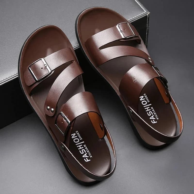 FUQIAO Nieuwe Big Size 48, Casual Mode Mannen Schoenen Instapper PU Leer Zacht antislip Strand Zomer Sandalen Slippers Flats Flip Flop