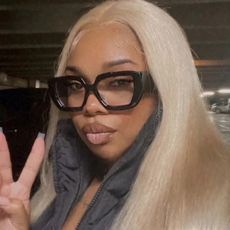 Anti Blauw Licht Blokkeren Vrouwen Bijziendheid Brilmontuur Optische Recept Brillen Mode Vierkante Oversized Transparante Brillen