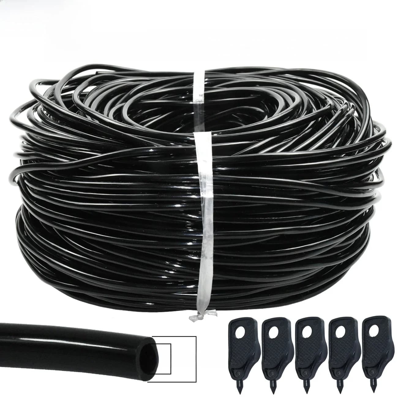 Sprycle 10-120M 3/5Mm Pvc Slang Micro Drip Irrigatie Systeem W/Puncher 1/8 ''tuin Tubing Pijp Pijl Druppelaar Planten Kas