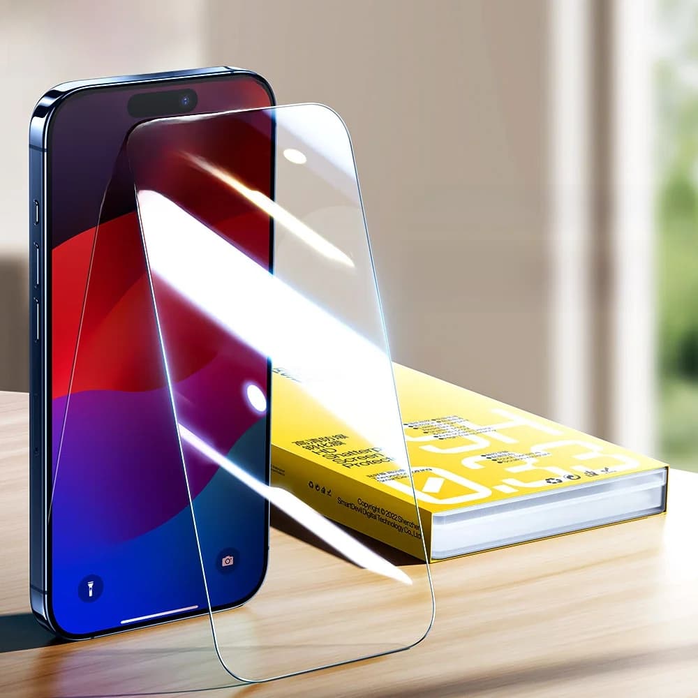 SmartDevil 2/3 stks Screen Protector HD voor iPhone 17 Pro max 17 Air 16 Anti-vingerafdruk Gehard Glas Film voor iPhone 16 Pro 15