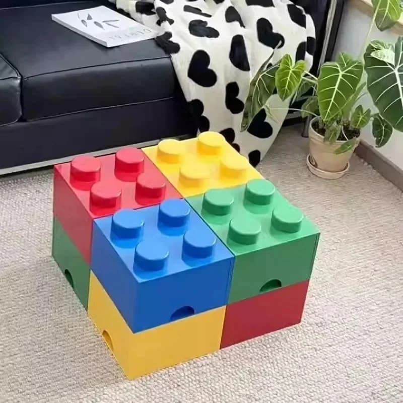 Nieuwe creatieve opbergdoos bouwsteenvormen plastic dozen bovenop desktop handige kantoorbenodigdheden ruimtebesparend