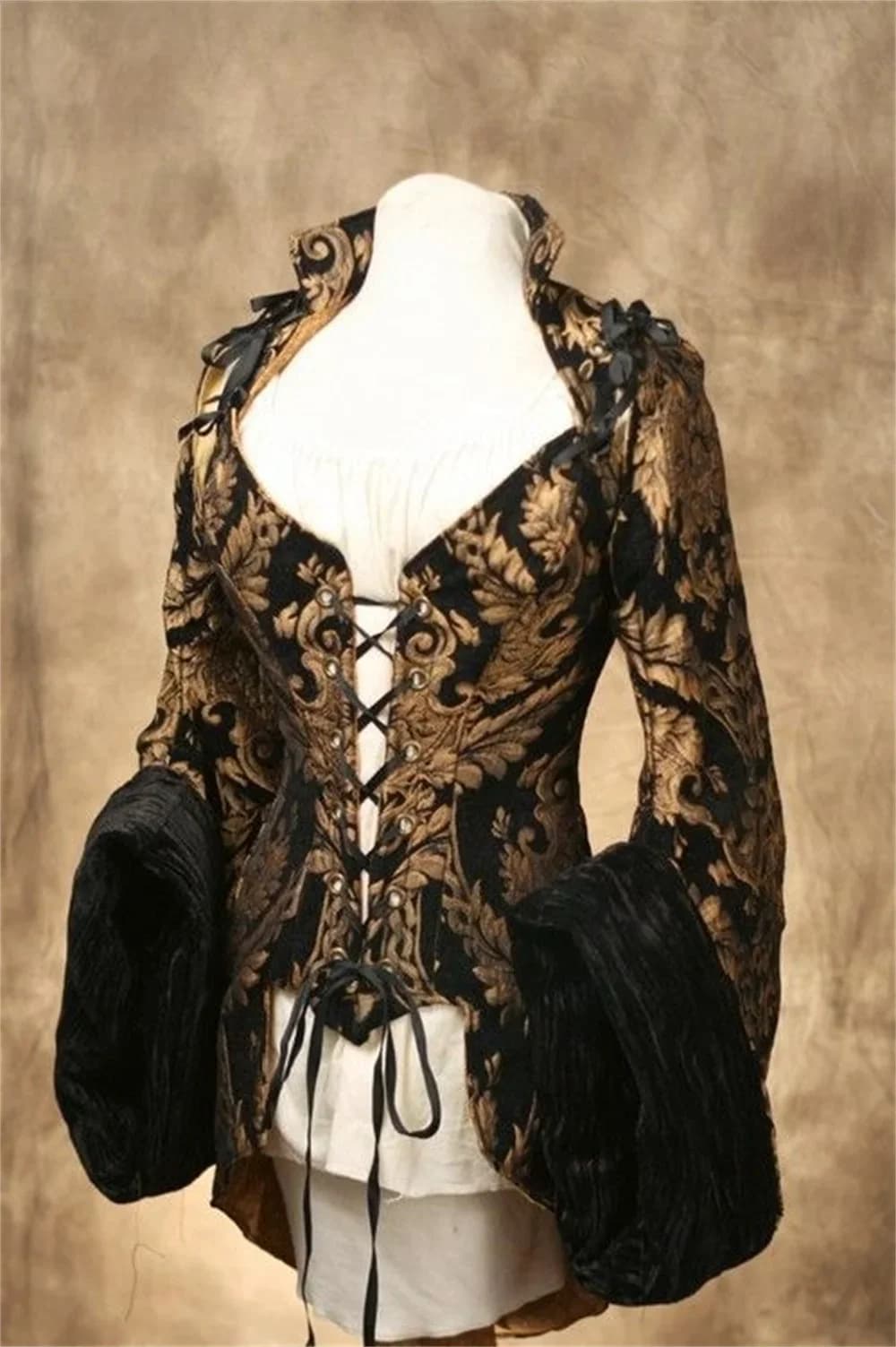 Dames Corset Piraat Kostuum Vest Jas Middeleeuwse Renaissance Gotische Steampunk Jas Vrouwen Ren Fair Cosplay Celtic Kostuum Outfi